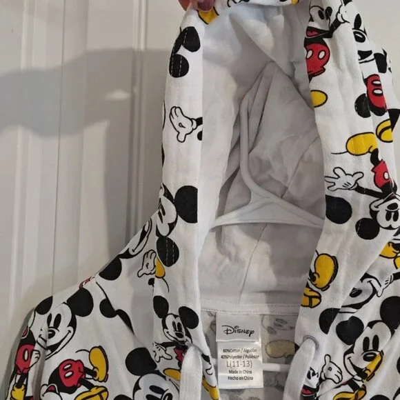 women Junior Disney Hooded shacket Zip Up size Large 11-13 - Picture 3 of 6